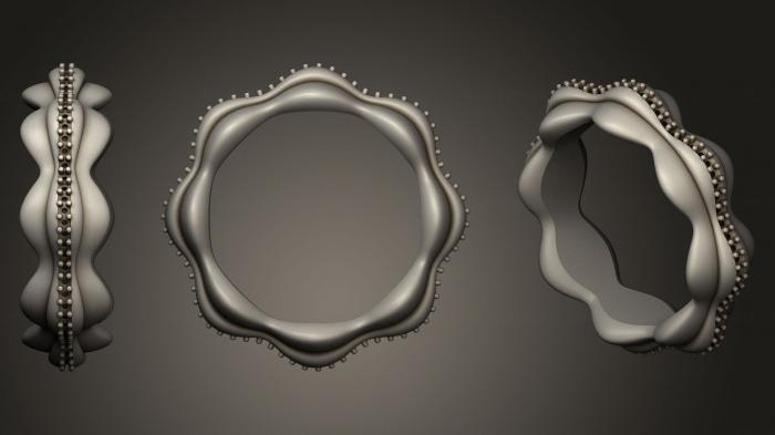نموذج ثلاثي الأبعاد لآلة CNC مجوهرات خاتم عصابة الخلود